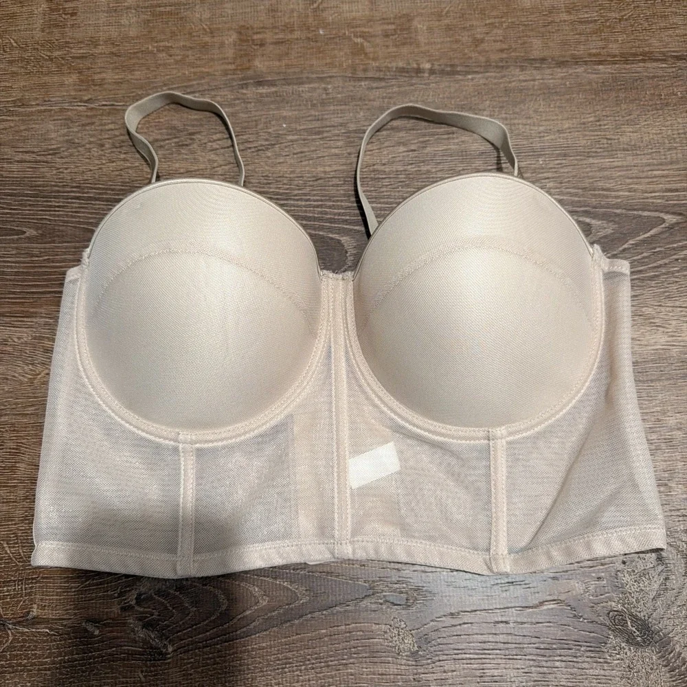 Composition Beige Bra Wireless Padded Plus Woman's Size 1XL